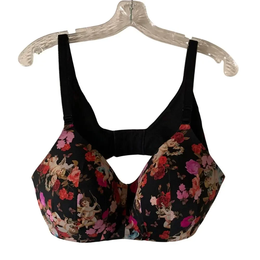 Torrid Dream Wire-Free Lightly Lined Bra Size 42 C Angels Cupid Hearts Valentine
